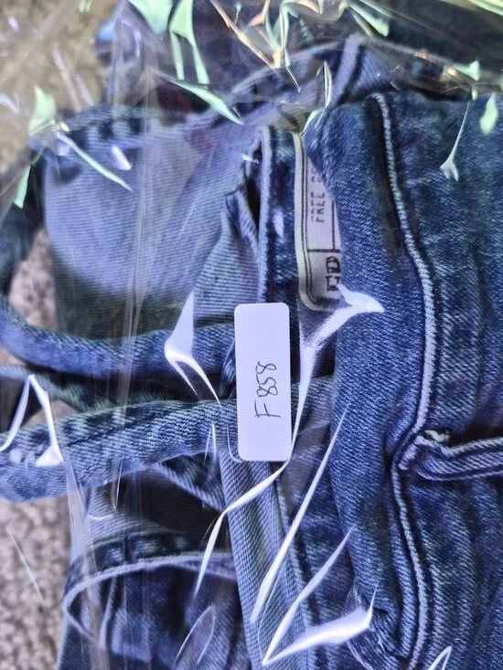 Free People Women's Flare Overalls Size 6 Denim Cottage Indie Wide Leg F858 - Picture 14 of 14